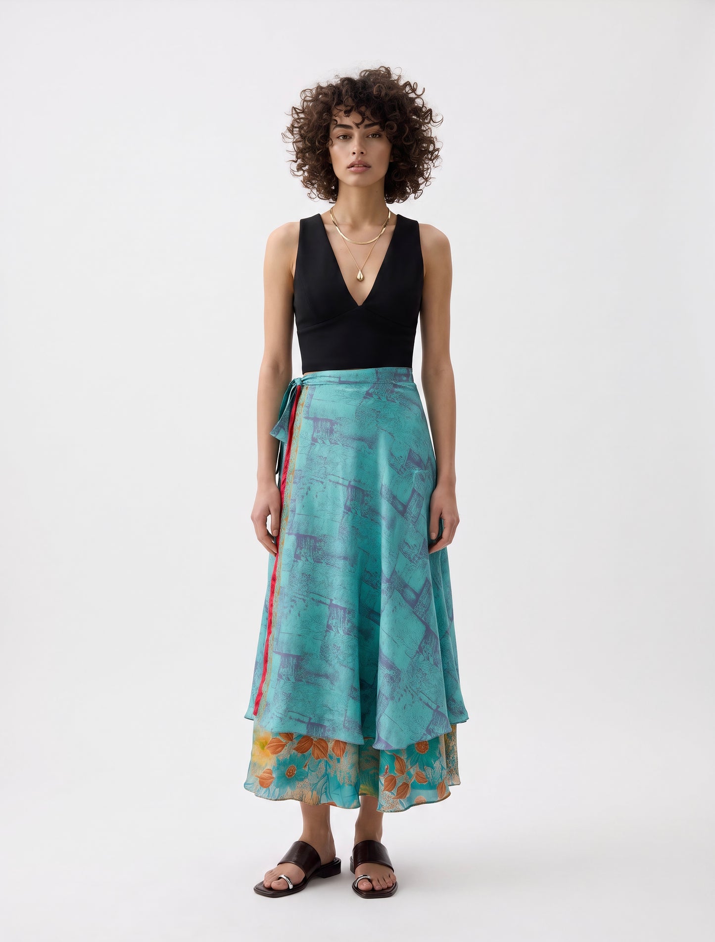 Multi-Wrap Skirt & Dress| Ocean