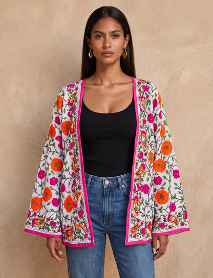 The Artisan Cardigan| Cotton White