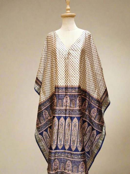 Rea Pure Silk Kaftan Dress