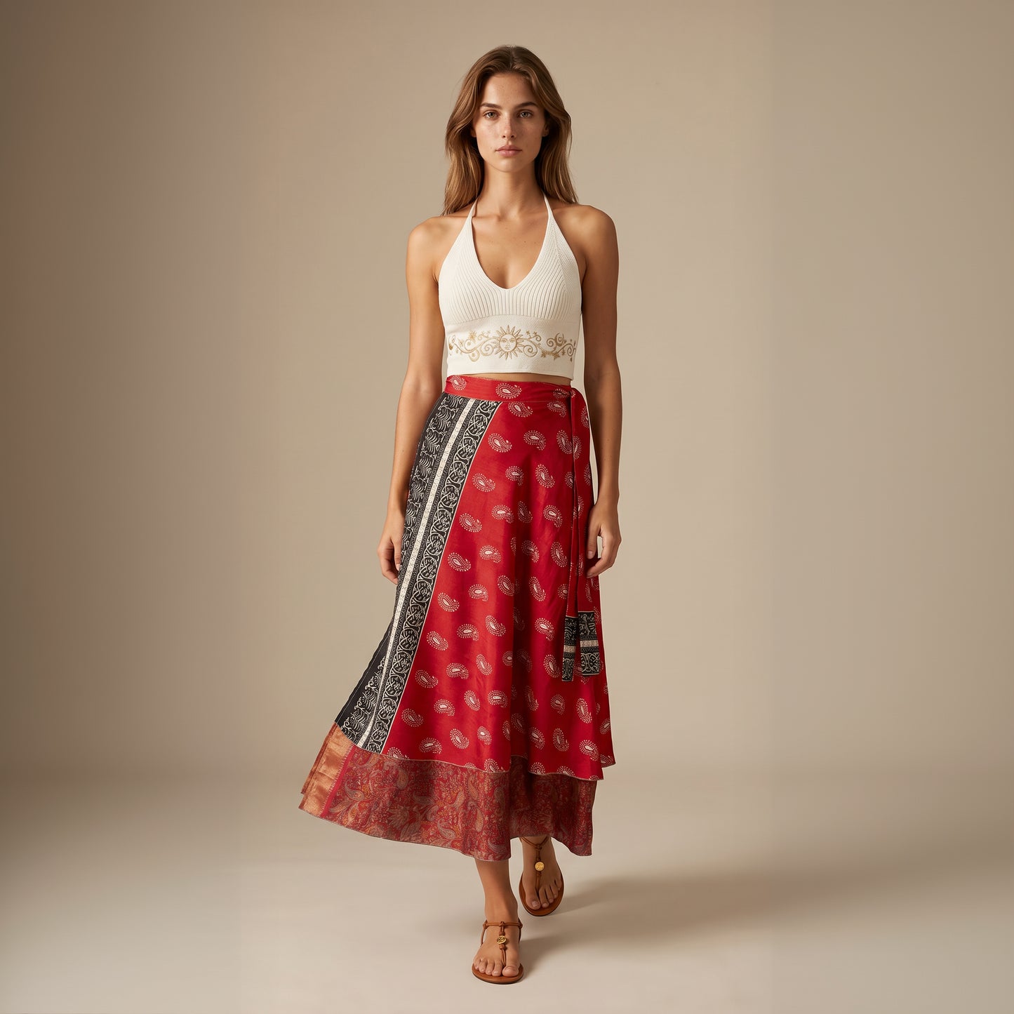 Multi-Wrap Skirt & Dress| Red