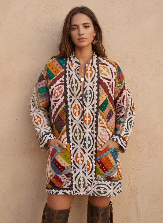 The Kaleidoscopic Cut-Work Jacket