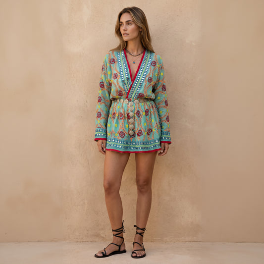Calliope Hand Embroidered Dress