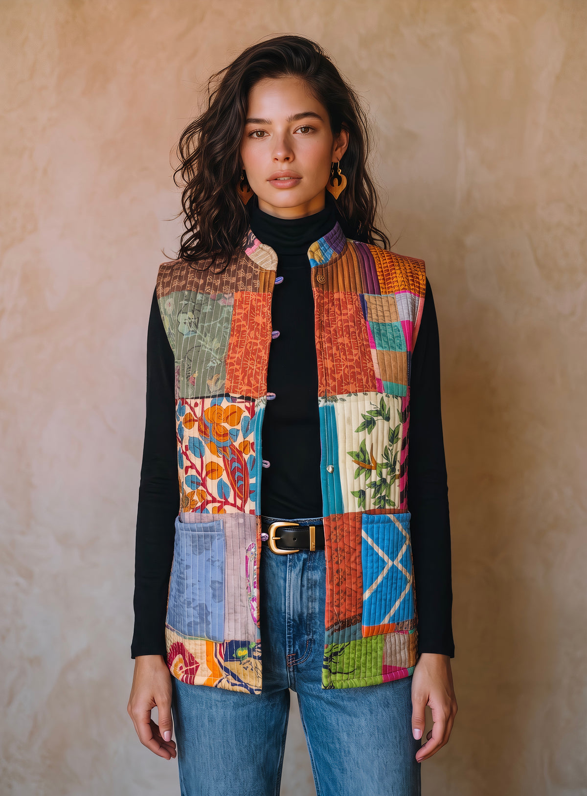 The Reversible Artisan Silk Jacket| Blue Back