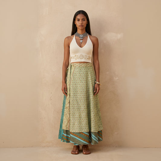 Multi-Wrap Skirt & Dress| Greens