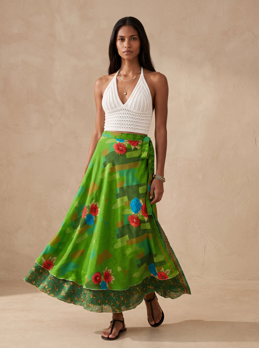 Multi-Wrap Skirt & Dress| Green