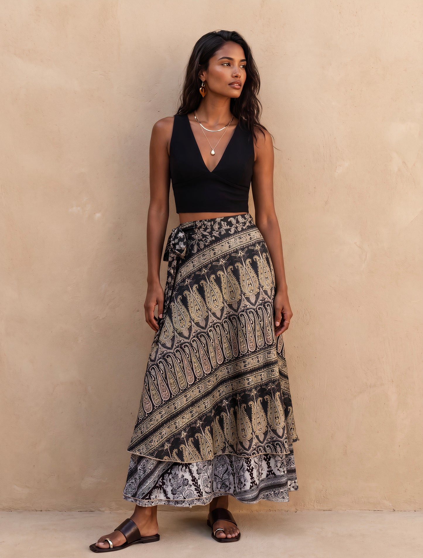 Multi-Wrap Skirt & Dress| Blackk