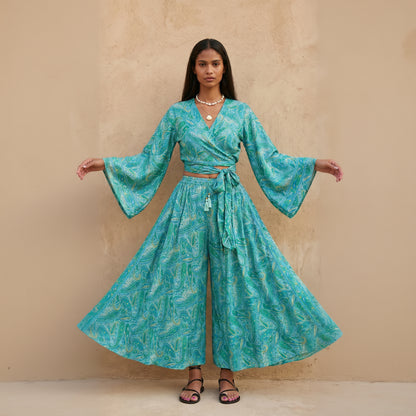 Kira Pants & Top| Turquoise