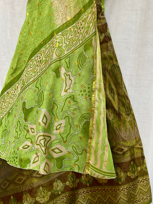 Multi-Wrap Skirt & Dress|Green
