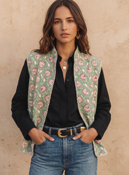 The ECLIPSE Sage & Mulberry Vest