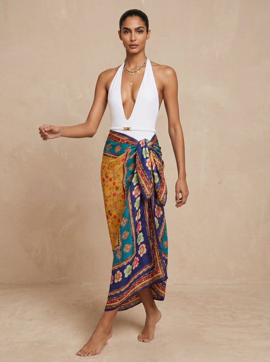 Sia Shimmer Silk Scarf & Beach Wrap