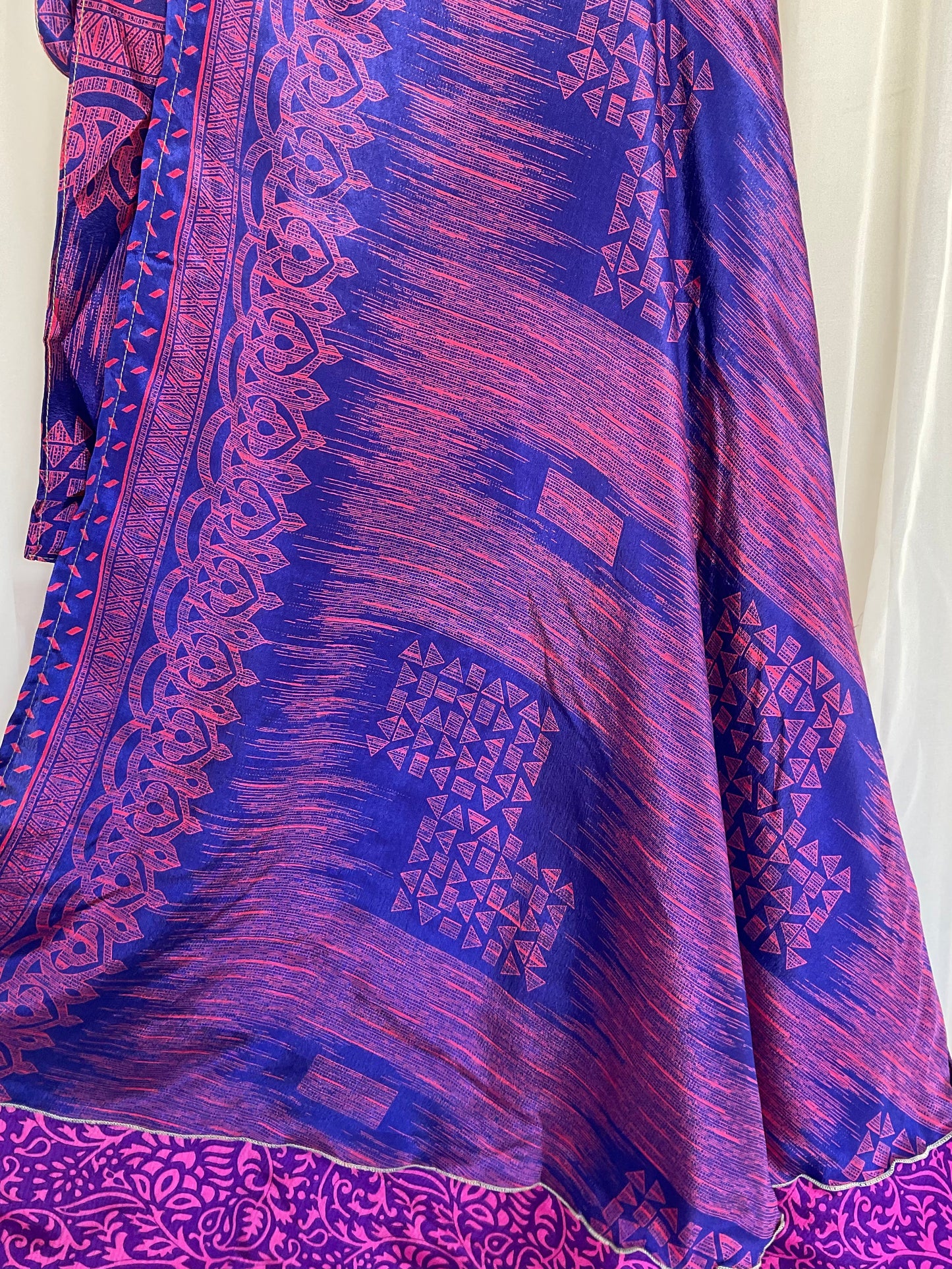 Multi-Wrap Skirt & Dress| Fuchsia Blue