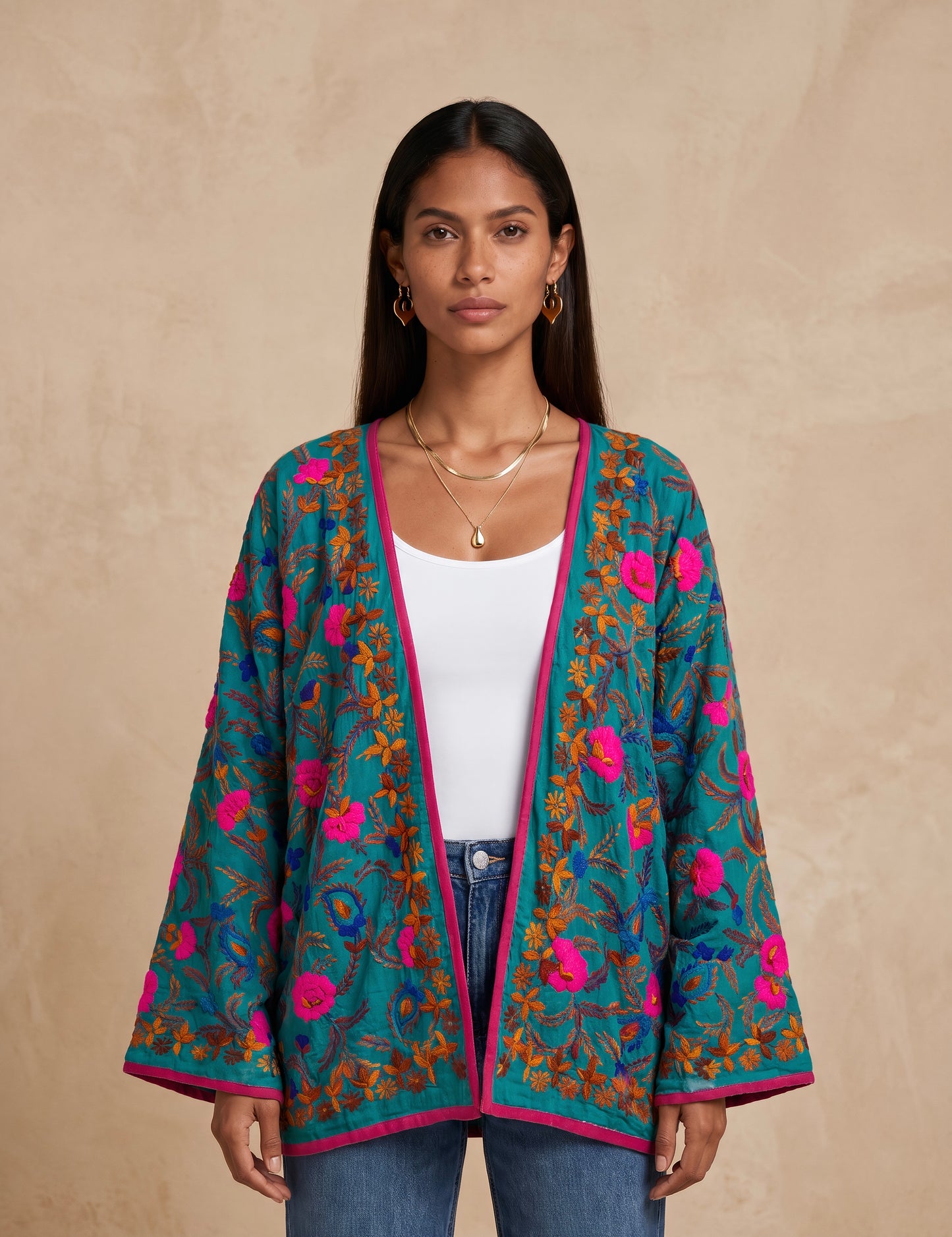 The Artisan Cardigan| Cotton Earthy Colors