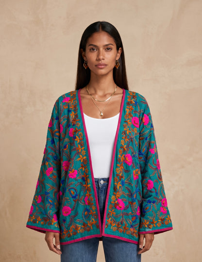 The Artisan Cardigan| Cotton Earthy Colors