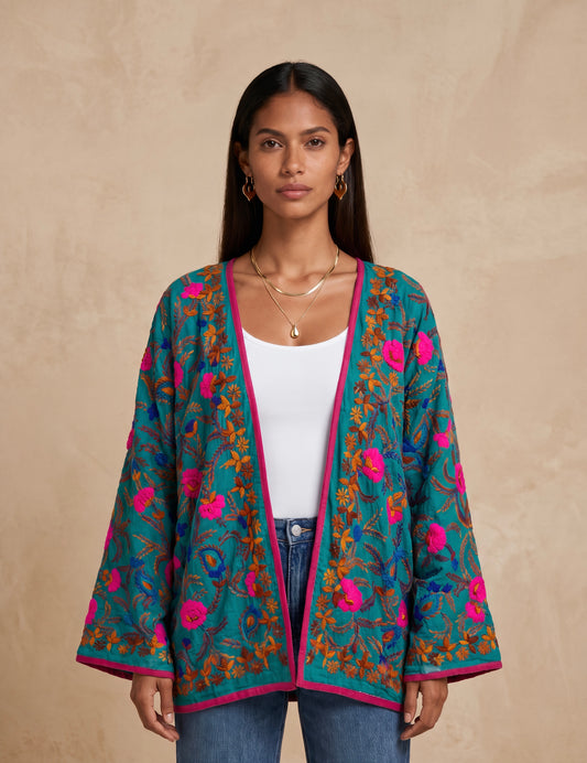 The Artisan Cardigan| Cotton Earthy Colors
