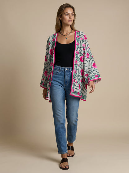 The Artisan Cardigan| Pink