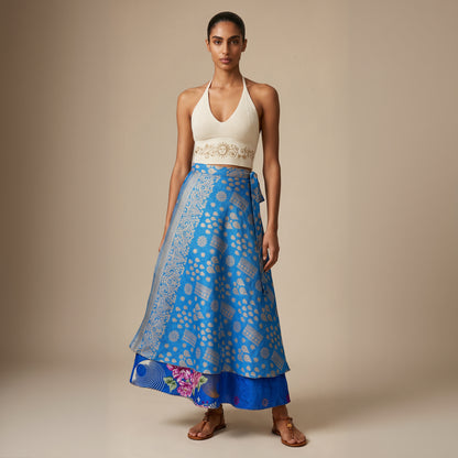 Multi-Wrap Skirt & Dress| Blue