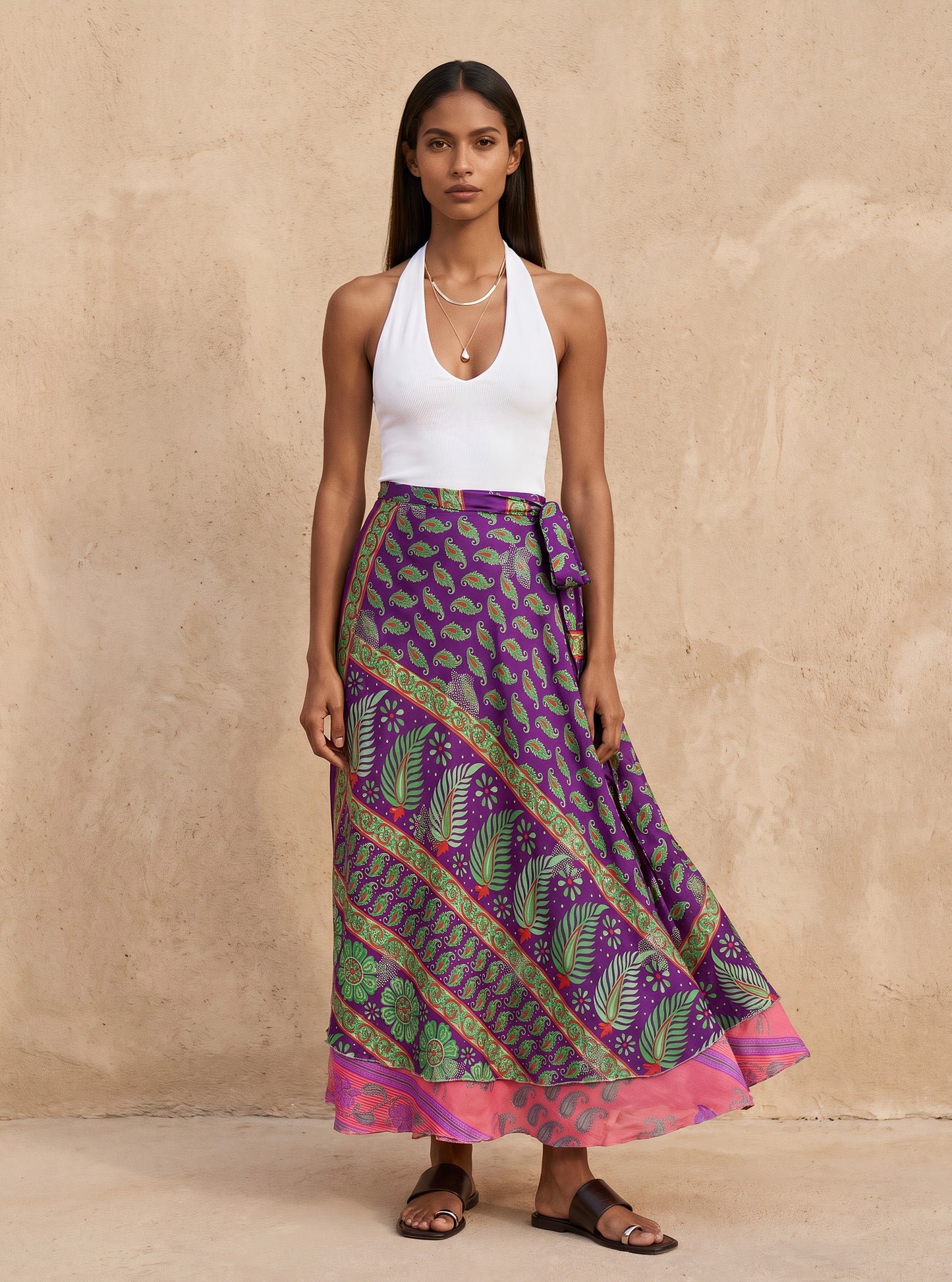 Multi-Wrap Skirt & Dress| Purple