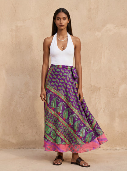 Multi-Wrap Skirt & Dress| Purple