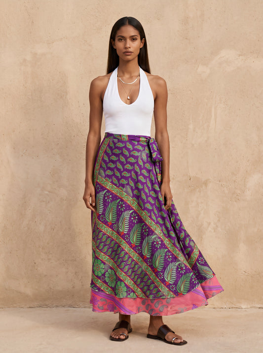 Multi-Wrap Skirt & Dress| Purple
