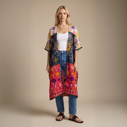 Tara Embroidered Kaftan Kimono
