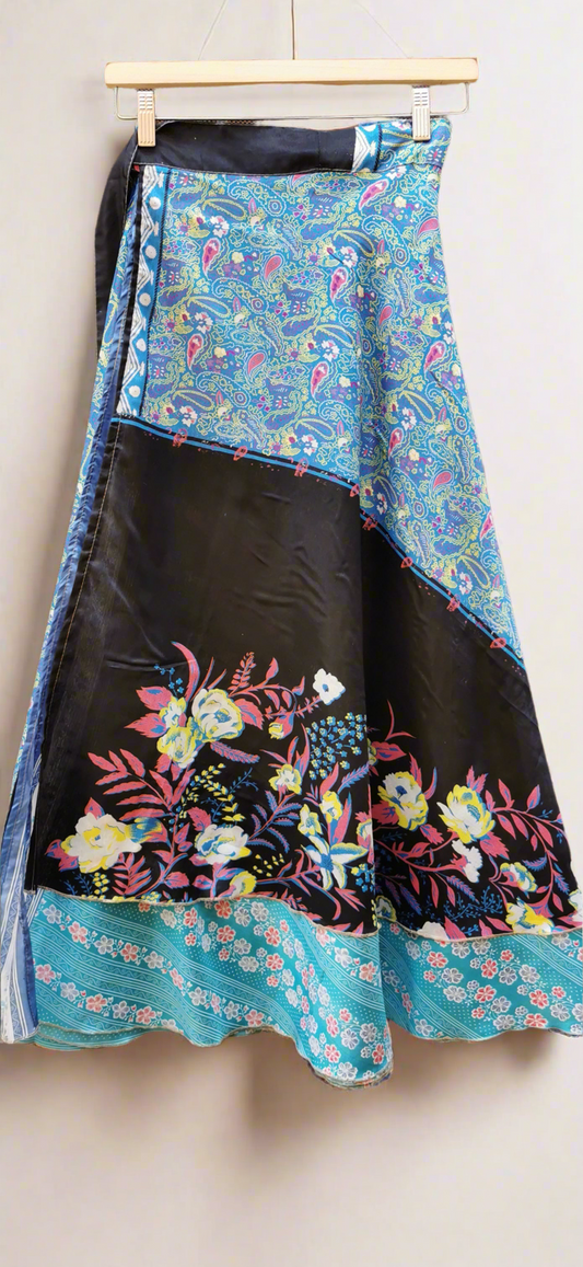 Tula Silk Double layers Wrap Skirt
