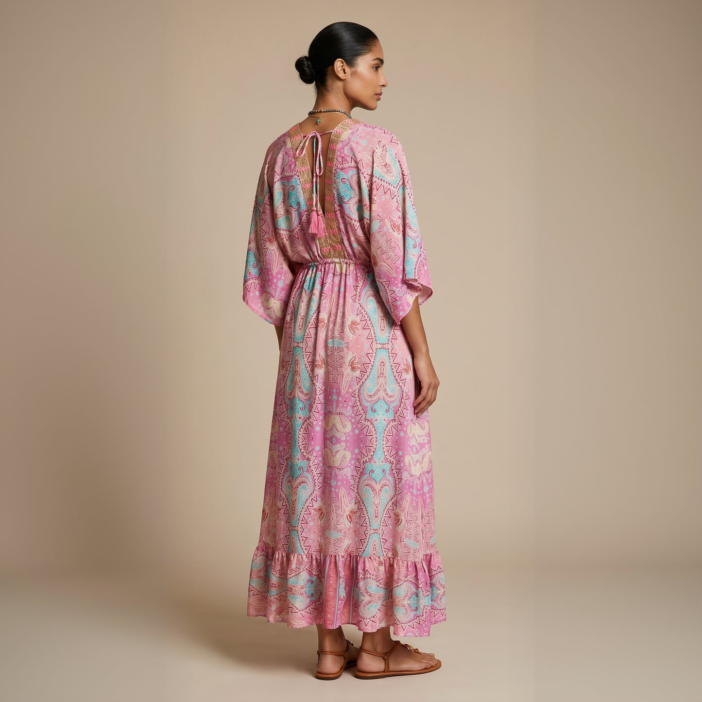 Lotus Blossom Silk Dress