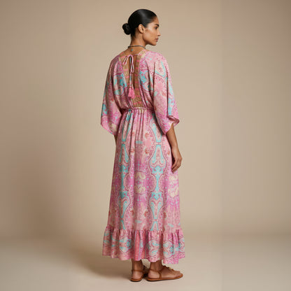 Lotus Blossom Silk Dress
