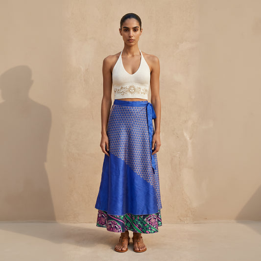 Multi-Wrap Skirt & Dress| Royal Blue
