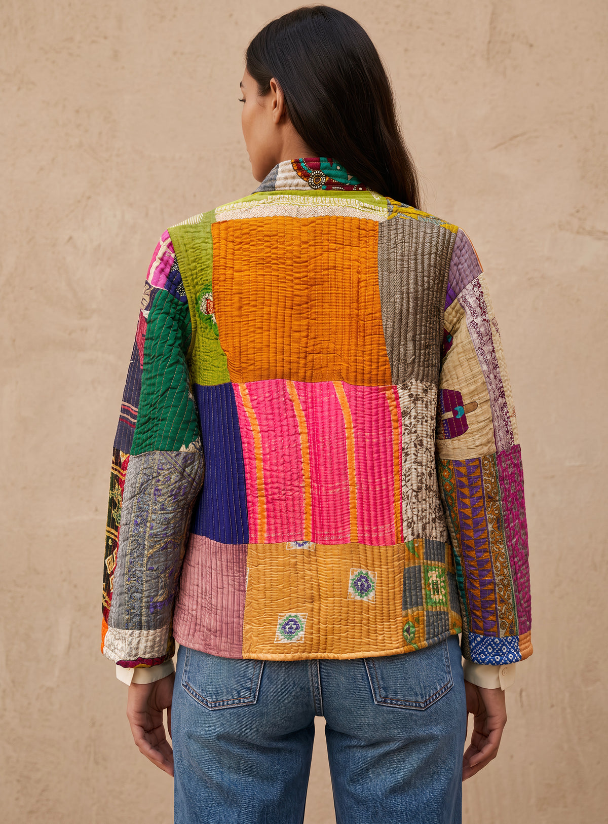 The Reversible Artisan Silk Jacket| Ann