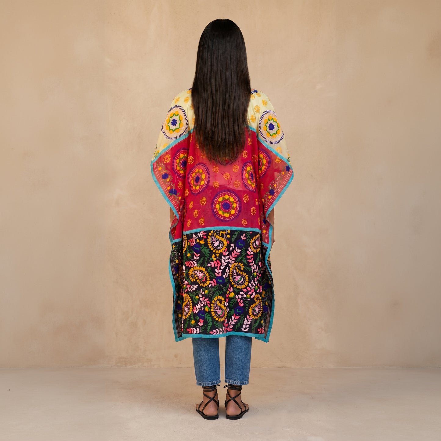 Zola Hand Embroidered Kimono