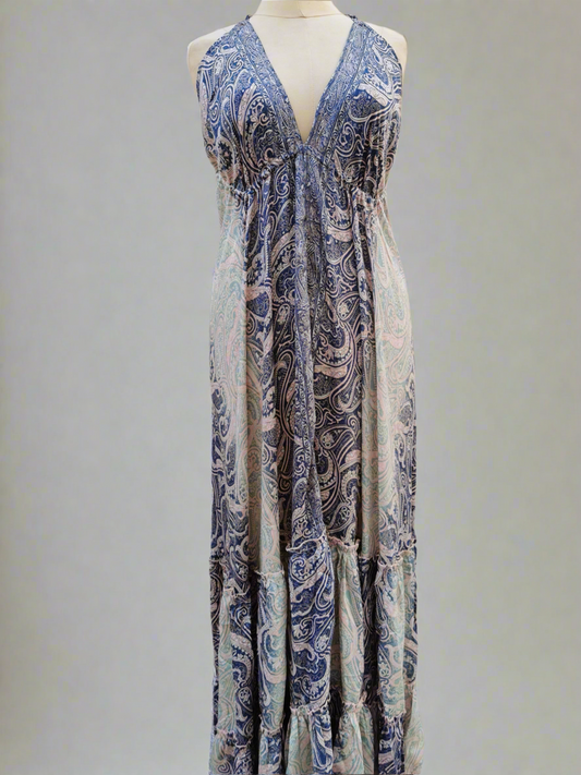 Backless Silk Dress