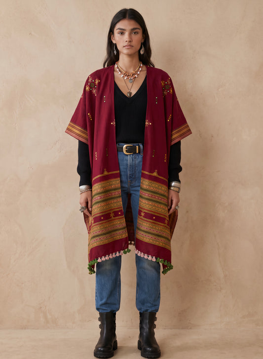 NOMAD Mirror Cape| Maroon