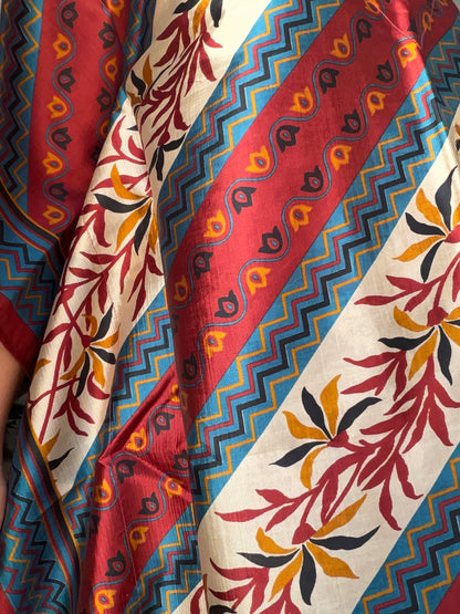 Ishtar Embroidered Silk Kaftan Dress