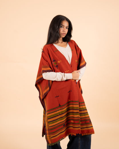 Ishtar Hand-Loomed Cape & Shawl | Ember