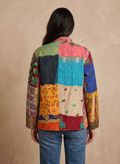 The Reversible Artisan Silk Jacket| Maya