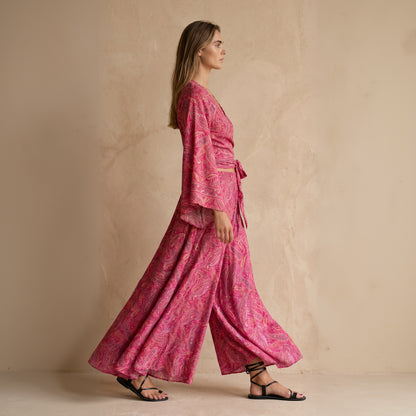 Kira Pants & Top| Fuchsia