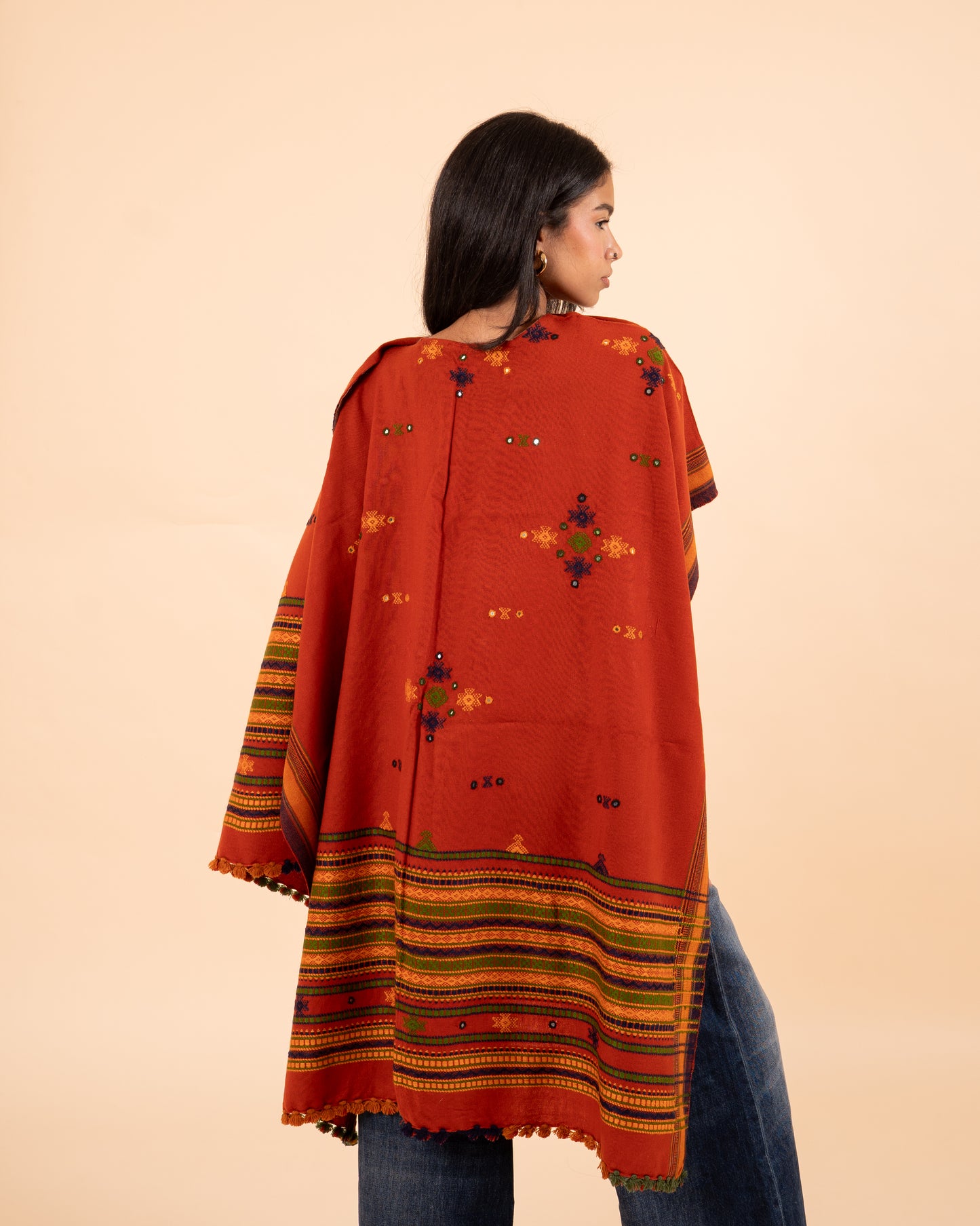 Ishtar Hand-Loomed Cape & Shawl | Ember