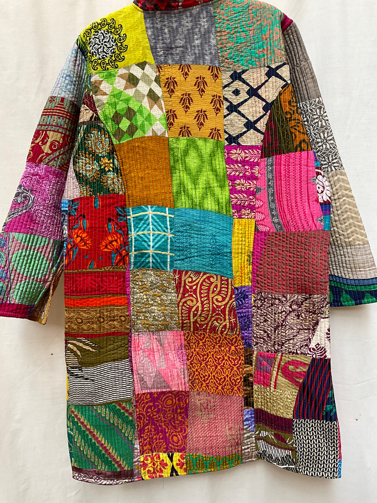 The Reversible Artisan Silk Coat | Ann