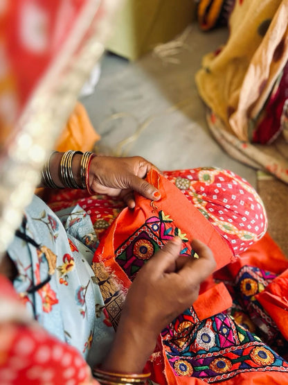 The Desert Heirloom Skirt: Hand-Embroidered