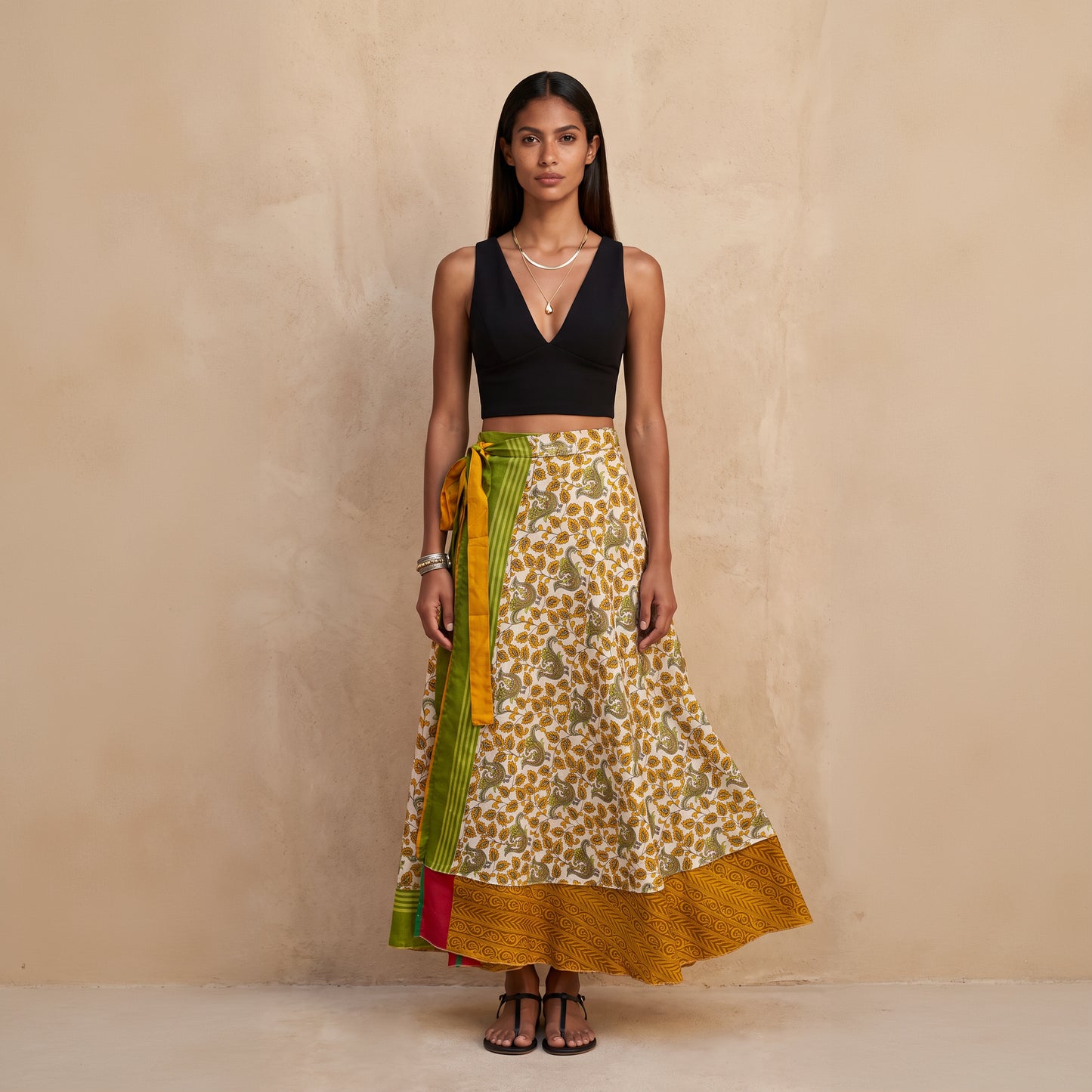Multi-Wrap Skirt & Dress| Golden Peacock