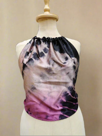 Daniela Backless Silk Top