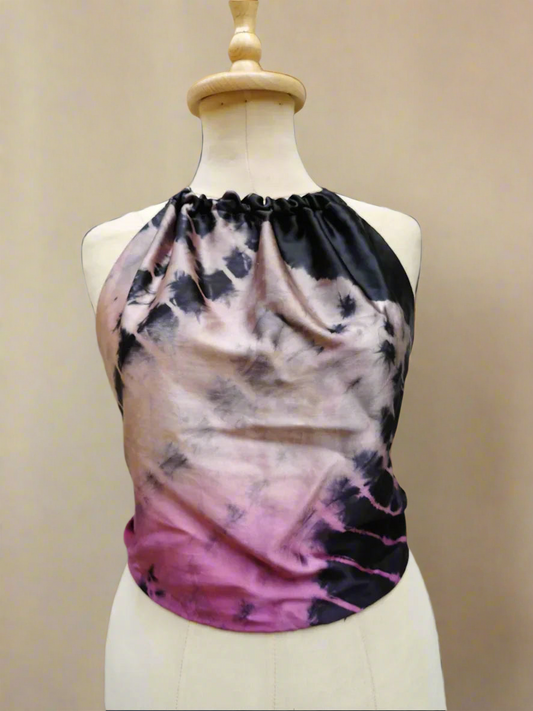 Daniela Backless Silk Top