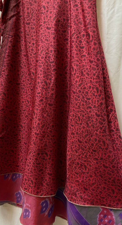 Multi-Wrap Skirt & Dress| Red Purple