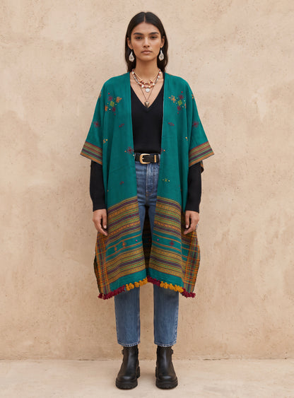 NOMAD Mirror Cape| Teal Green