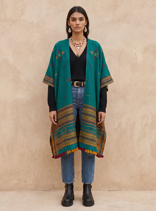 NOMAD Mirror Cape| Teal Green