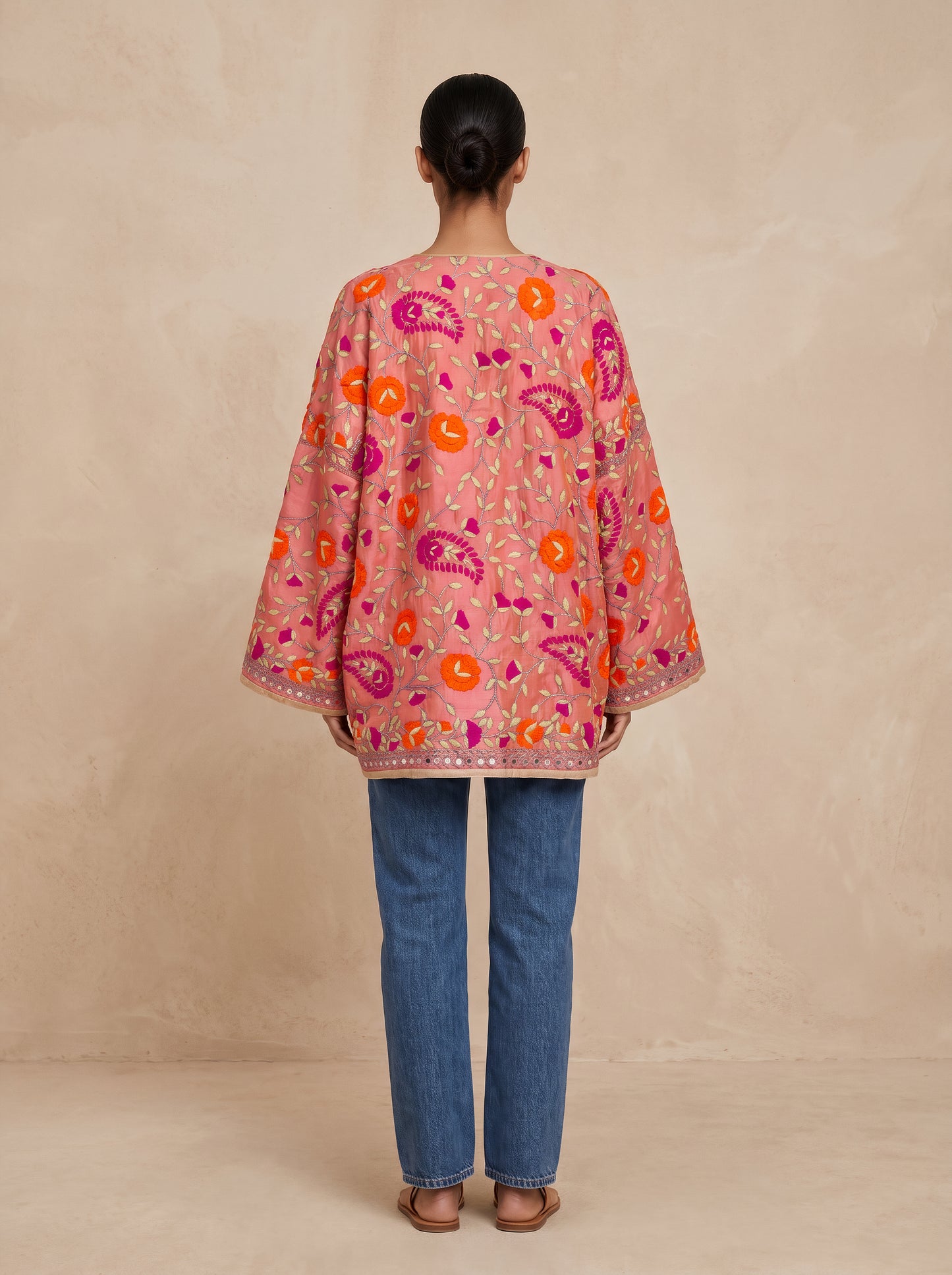 The Artisan Cardigan| Silk Peach
