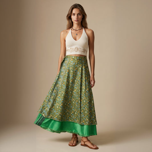 Multi-Wrap Skirt & Dress| Olive