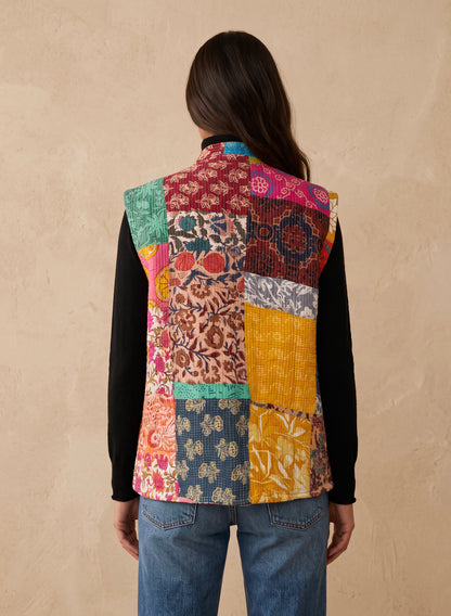 The Reversible Artisan Cotton Jacket| Purple Back