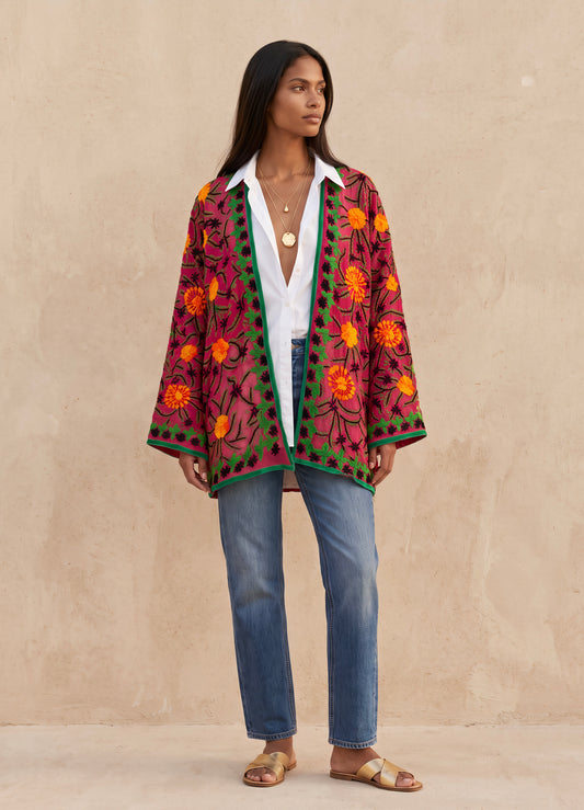 The Artisan Cardigan| Tomato