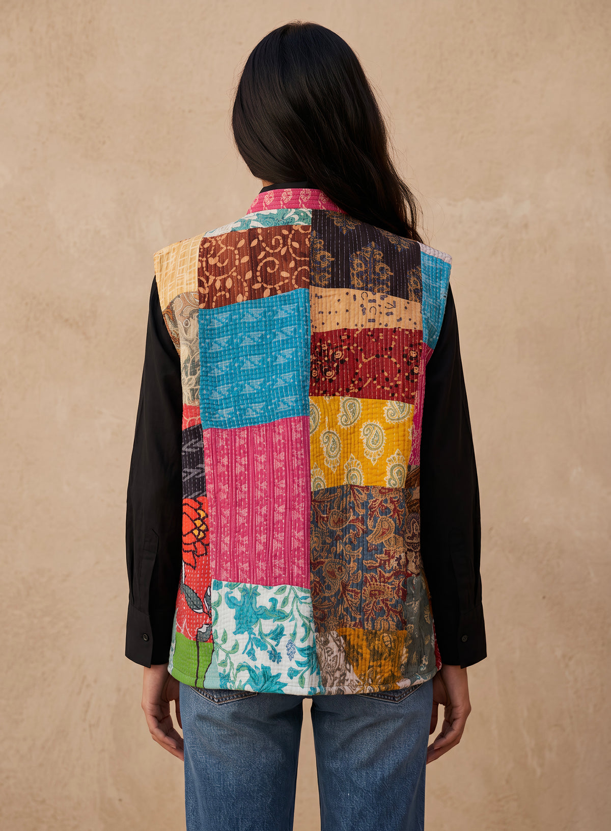 The Reversible Artisan Cotton Jacket|  Stripe Back